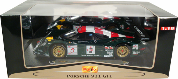 1998 Porsche 911 GT1 #5 IBM (Maisto) 1/18 diecast car scale model