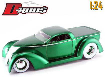 1937 Ford Pickup w/ Fender - Green (D-Rods) 1/24