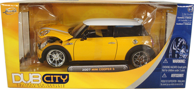 2007 Mini Cooper S - Yellow (DUB City) 1/24 diecast car scale model