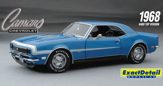 1968 Chevy Camaro RS/SS 396 - LeMans Blue (Lane Exact Detail) 1/18 diecast  car scale model