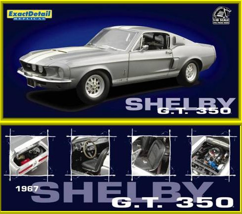 1967 Shelby Mustang GT-350 - Gray Metallic w/ White Stripes (Lane Exact ...