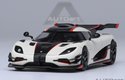 Koenigsegg One : 1 (pebble White/carbon Black /red (AUTOart) 1/18