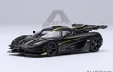 Koenigsegg One : 1 (clear Carbon Fiber/gold Stripe (AUTOart) 1/18