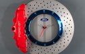 Racing Brake Disc Clock W/"ford Gt" Logo In White (AUTOart) 1/18