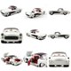 1957 Chevy Corvette - White & Black (Jada Toys) 1/24