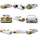 1951 Mercury - White w/Gold Flames (Jada Toys) 1/24