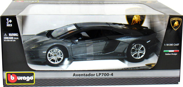 Lamborghini Aventador LP700-4 - Grey (BBurago) 1/18