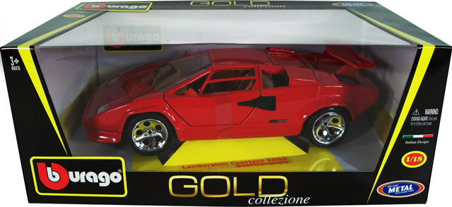 Lamborghini Countach 5000 Quattrovalvole - Red (Bburago) 1/18