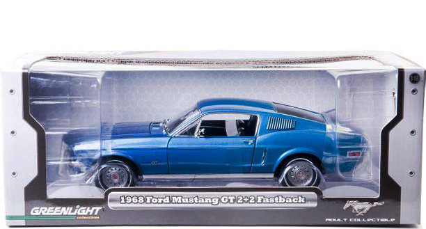 1968 Ford Mustang GT - Acapulco Blue (Greenlight) 1/18 12820