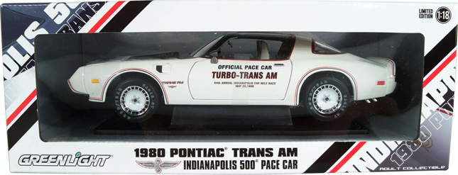 1980 Pontiac Trans Am Indy 500 Pace Car (Greenlight Toys) 1/18