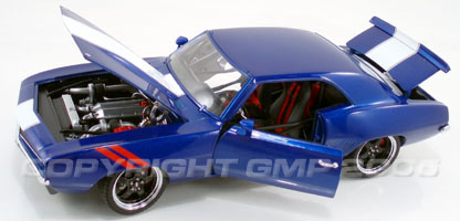 1969 Chevy Camaro "Street Fighter" - Blue (GMP) 1/18