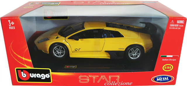 Lamborghini Murcielago LP670-4 SV - Yellow (Bburago) 1/24