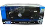 2008 Chevy Tahoe Police - Black (Welly) 1/24