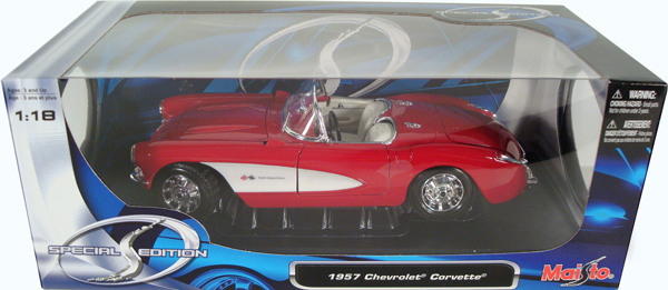 1957 Chevy Corvette - Red (Maisto) 1/18