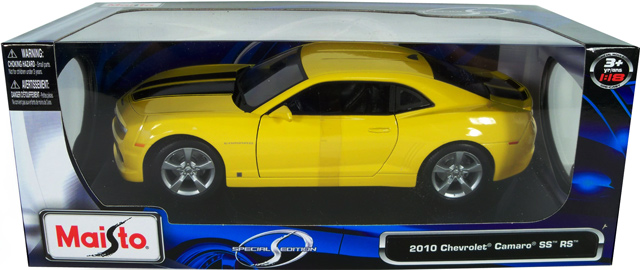 2010 Chevy Camaro RS/SS - Yellow (Maisto) 1/18