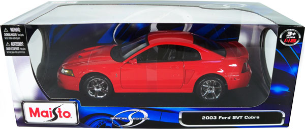 2003 Ford Mustang SVT Cobra Coupe - Red (Maisto) 1/18 31647