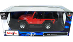 2003 Jeep Wrangler Rubicon - Red (Maisto) 1/18