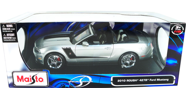 2010 Ford Mustang 427R Roush Edition - Silver (Maisto) 1/18