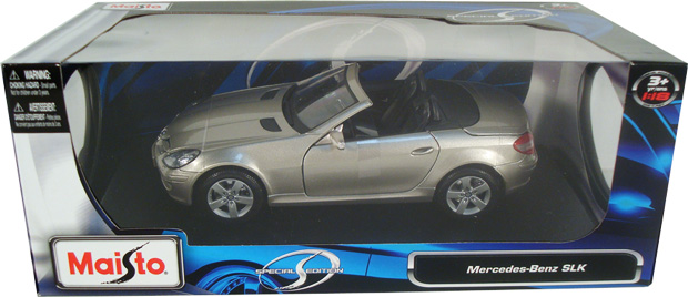 2004 Mercedes Benz SLK Class Convertible - Silver (Maisto) 1/18