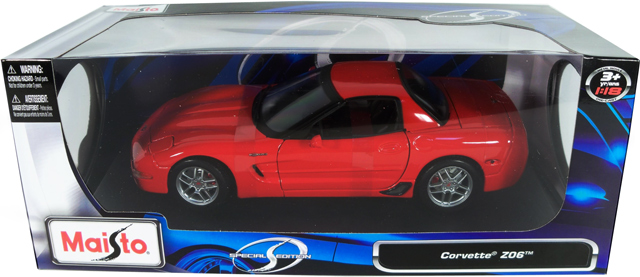 2001 Chevy Corvette Z06 - Torch Red (Maisto) 1/18