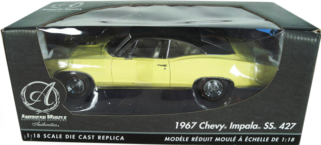 1967 Chevy Impala SS 427 - Butternut Yellow (Ertl Authentics) 1/18