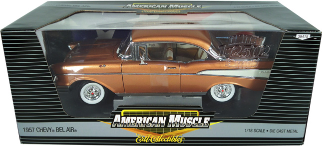 1957 Chevy Bel Air Coupe - Sahara Gold (Ertl) 1/18