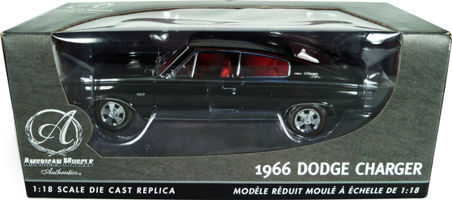 1966 Dodge Charger - Black (Ertl Authentics) 1/18