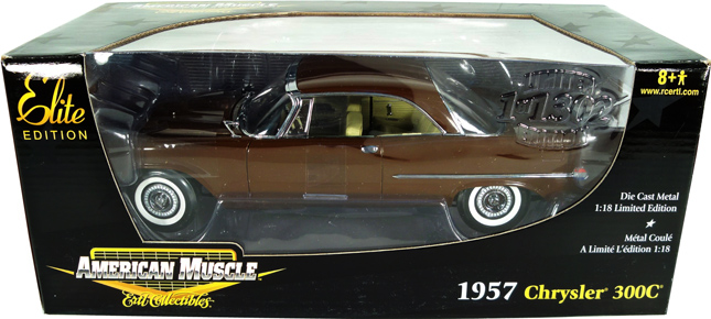 1957 Chrysler 300C - Brown (Ertl American Muscle) 1/18