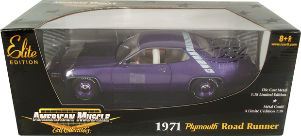 1971 Plymouth Road Runner - In Violet (Ertl Elite) 1/18