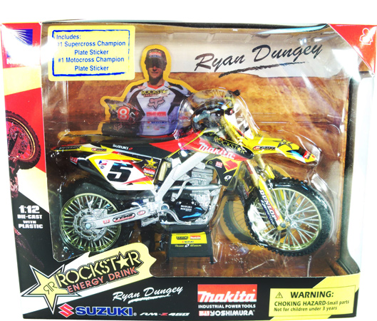 2010 Suzuki RM-Z450 Ryan Dungey Yoshimura Rockstar Makita (NewRay) 1/12 scale diecast motorcycle