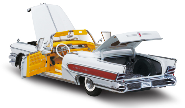 1958 Buick Limited - Wells Fargo White (SunStar Platinum) 1/18