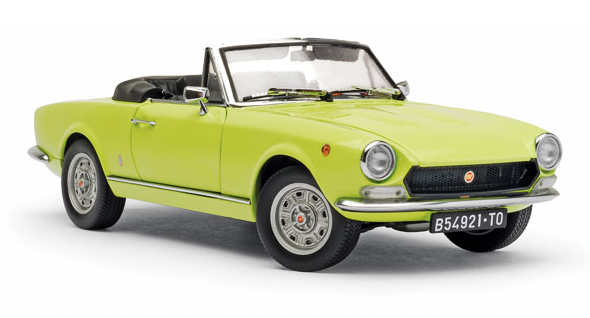 1970 Fiat 124 Spider BS1 - Colorado Yellow (SunStar) 1/18