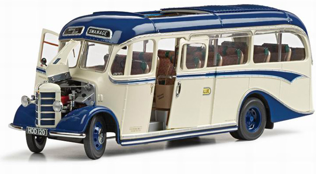 1949 Bedford OB Duple Vista Coach Royal Blue Bus (SunStar) 1/24