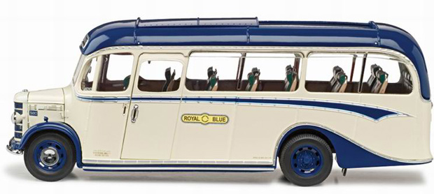 1949 Bedford OB Duple Vista Coach Royal Blue Bus (SunStar) 1/24