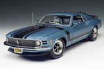 1970 Ford Boss 302 Mustang - Medium Blue Metallic (Highway 61) 1/18