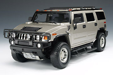 HUMMERï¿½ H2 - Pewter (Highway 61) 1/18 diecast car scale model