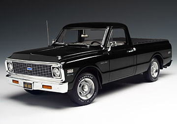 1972 Chevy Custom 10 Pickup - Black (Highway 61) 1/18