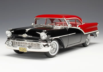 1957 Olds Super 88 - Festival Red & Onyx Black (Highway 61) 1/18