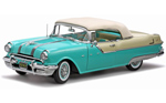 1955 Pontiac Starchief Convertible - White Mist / Nautilus Blue (SunStar Platinum) 1/18