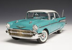 1957 Chevrolet Bel Air - Tropical Turquoise & India Ivory (Highway 61) 1/18