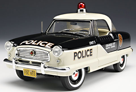 1959 Nash Metropolitan 1500 Police Car (Highway 61) 1/18