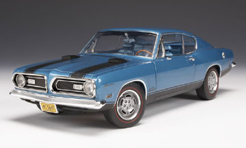 1969 Plymouth 'Cuda 340 - B5 Blue (Highway 61) 1/18