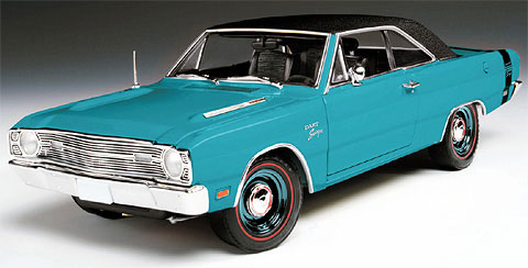 1969 Dodge Dart Swinger - Bright Turquoise (Highway 61) 1/18