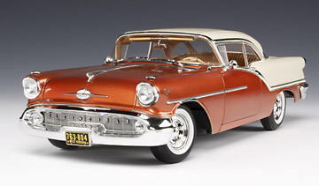 1957 Oldsmobile Super 88 - Cutlass Bronze and White (Highway 61) 1/18