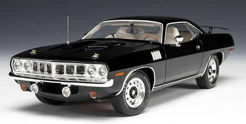 1971 Plymouth Cuda 383 - Black  L/E 600 (Highway 61) 1/18