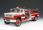 1975 Chevy C-65 Fire Truck - Red w/ White (Highway 61) 1/16