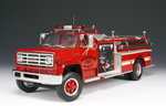 1975 GMC 6000 Series Fire Truck - Red w/ White (Highway 61) 1/16