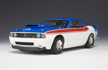 Dodge Challenger Super Stock Concept Red/White/Blue Show Car (Highway 61) 1/18