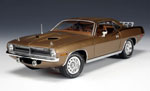 1970 Plymouth Cuda Burnt Tan Metallic w/Gator Top (Highway 61) 1/18