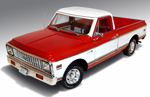 1972 Chevy C-10 Fleetside Pickup - Red & White (Highway 61) 1/18